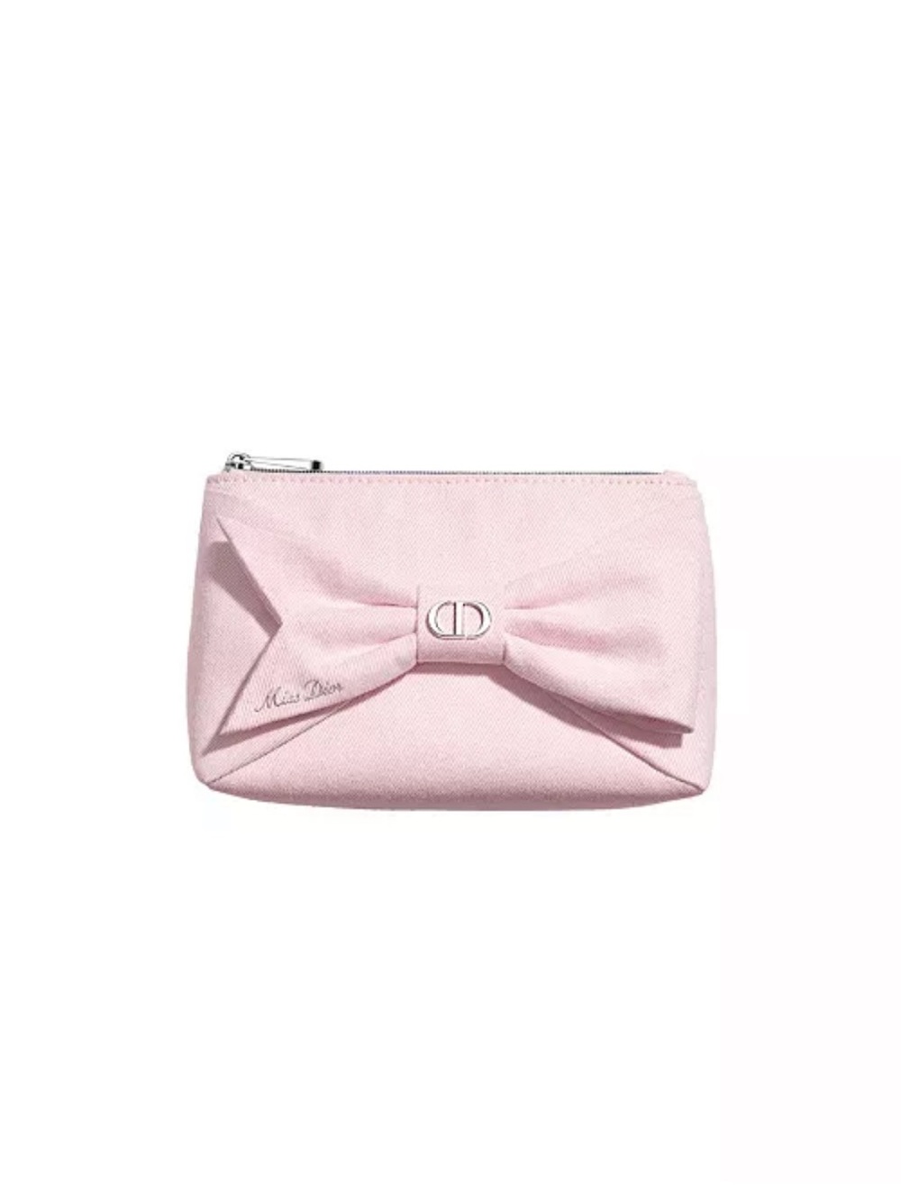 Dior Pink Cosmetic Pouch with Bow
